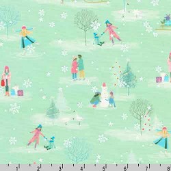 Wintertime Ice Skaters Mint